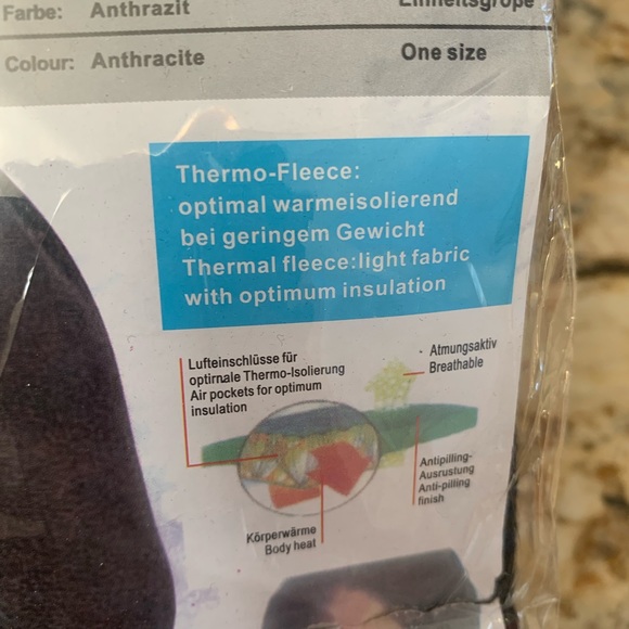 2 one SZ Men’s thermal fleece ski masks NEW, one w airflow filter for warmth. - Picture 8 of 13